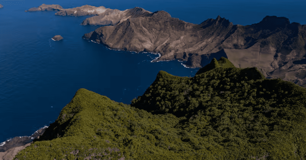 Foto aérea de uno de los parques protegidos.