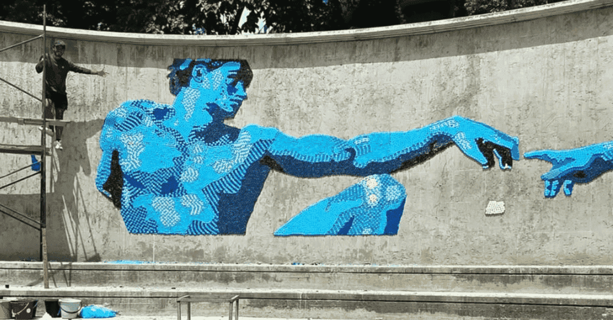 Uno de los murales del artista en Venezuela.