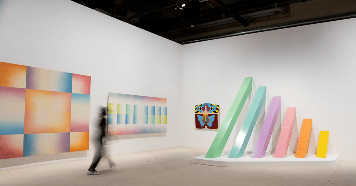 Una de las obras de la exposición 'Herstory' de Judy Chicago.