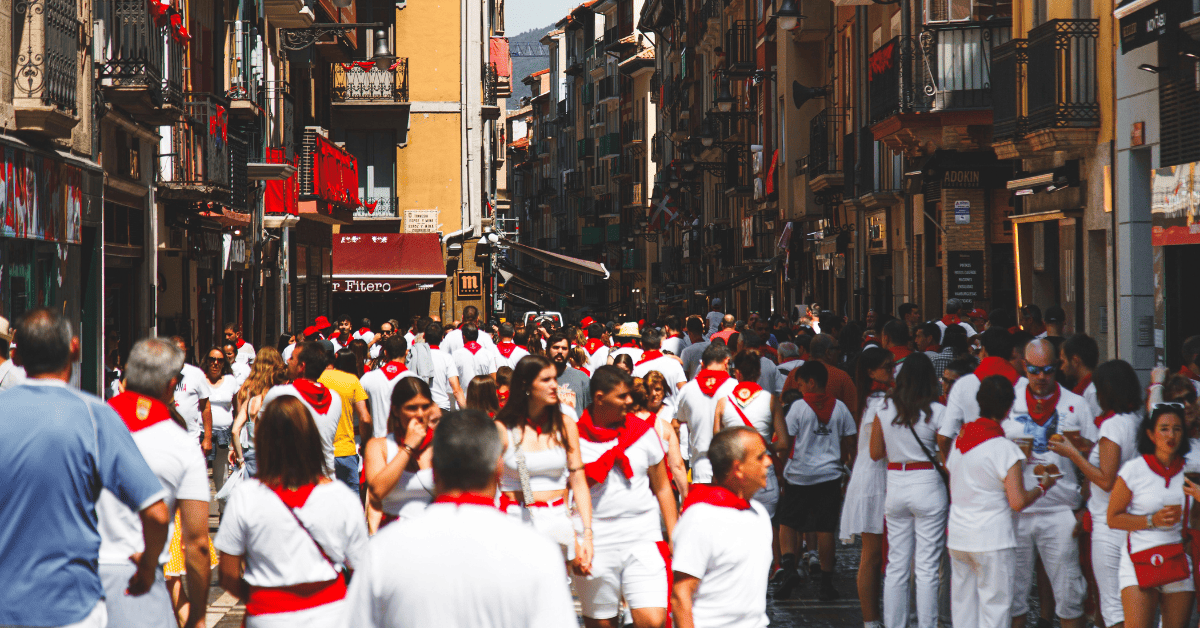 Imagen de San Fermín en España.